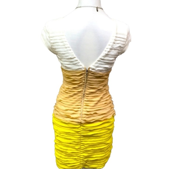 Bebe BodyCon Raw Edges Tiered Dress - Picture 4 of 8